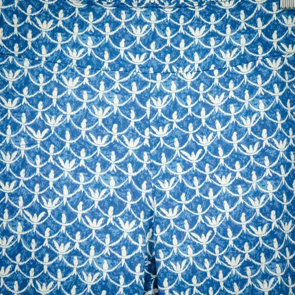J. McLaughlin Size Small S Newport Catalina Cloth Parrot Bird Tropical Pants - Picture 3 of 8